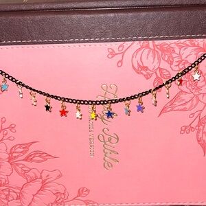 Bible/book mini star chain accessorie